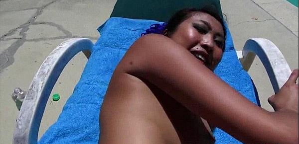  Asian amateur poolside anal sex Sharon Lee 1 4